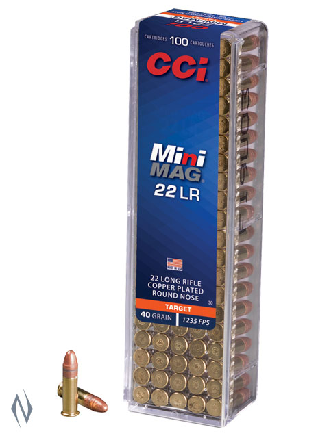 CCI 22LR MINI MAG 40GR CPRN HV (100PK) 1235FPS