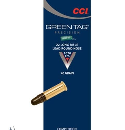 CCI 22LR GREEN TAG 40GR LRN 500 PK 1070FPS