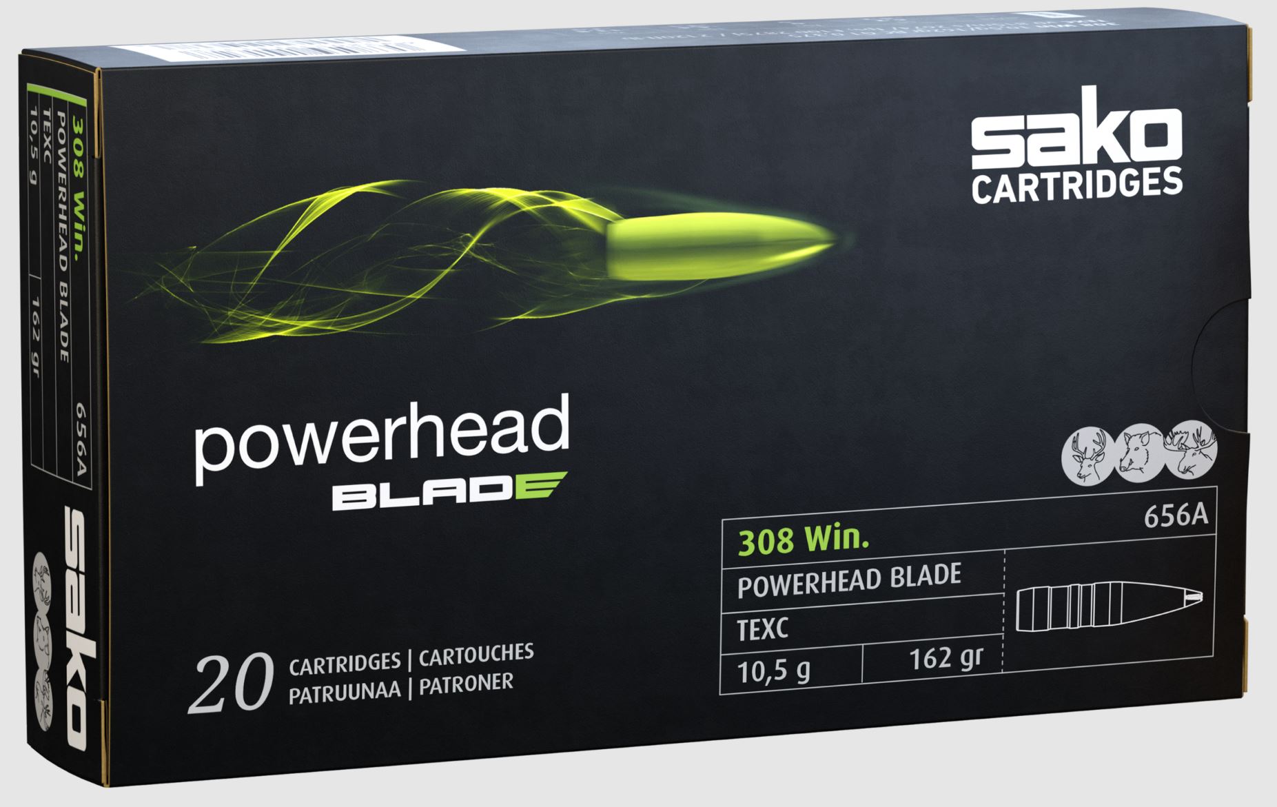 SAKO 223 Rem 55gr Powerhead Blade 20pk