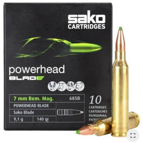 Sako 7mm Rem Mag 140gr Powerhead Blade 20pk