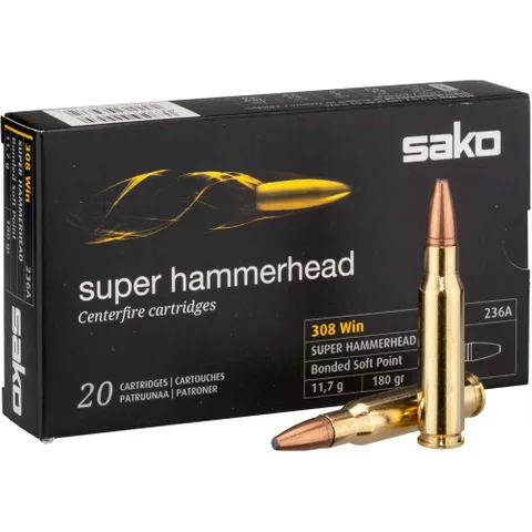 SAKO 308WIN 180gr Hammerhead (20 ROUNDS)