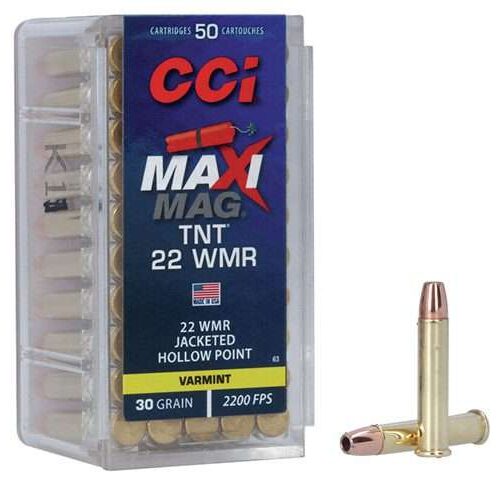 CCI 22WMR MAXI MAG TNT 30GR JHP 2200FPS (50 PACK)