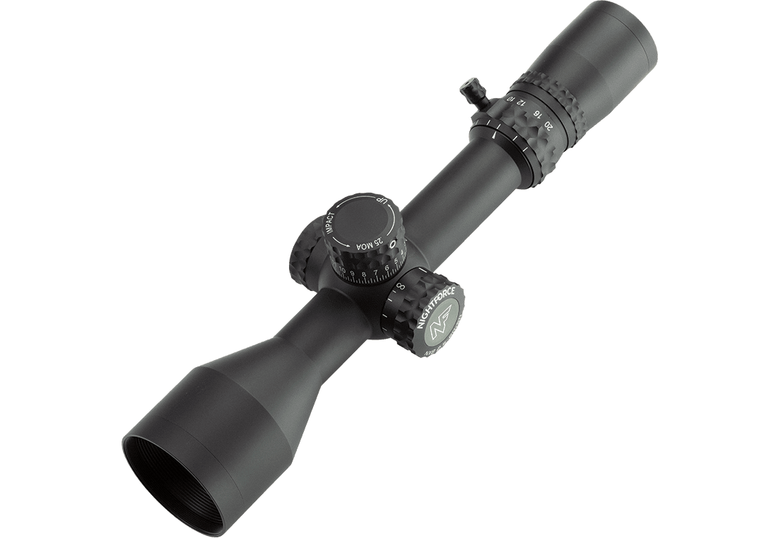 NIGHTFORCE NX8 F2 2.5-20X50 ZERO STOP .250 MOA – DIGILLUM – PTL – MOAR-CF2