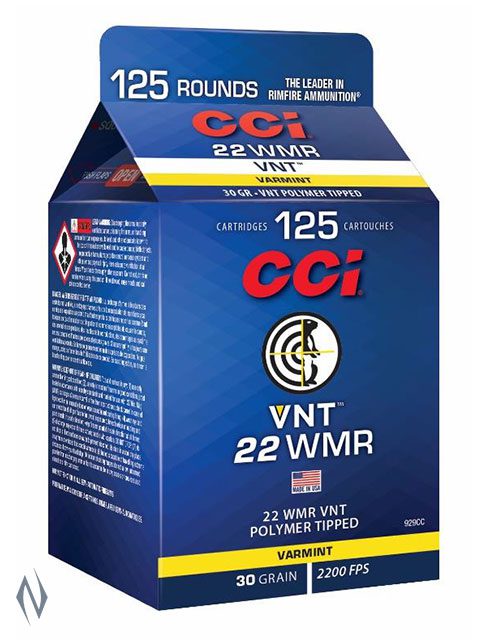 CCI 22WMR VNT 30GR 125 RND POUR PACK