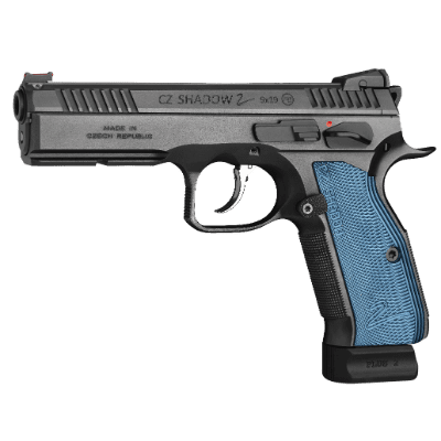 CZ 75 SP-01 9MM SHADOW 2 BLACK/BLUE GRIPS