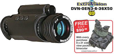 Owl 6-36×50 Day-Night Monocular