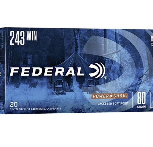 FEDERAL 243 WIN 80GR SP POWER-SHOK (20)