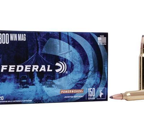 FEDERAL 300 WIN MAG 150GR SP POWER-SHOK – 20 PACK