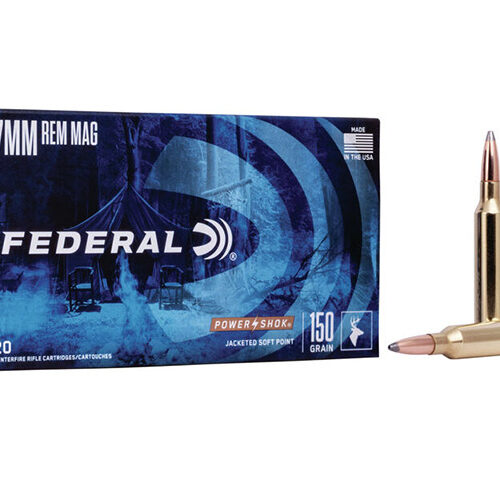 FEDERAL 7MM REM MAG 150GR SP POWER-SHOK (20 ROUNDS)