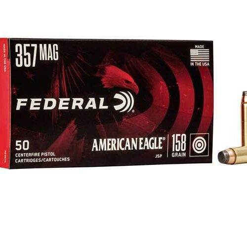FEDERAL 357 MAG 158GR JSP AMERICAN EAGLE – 50 PACK