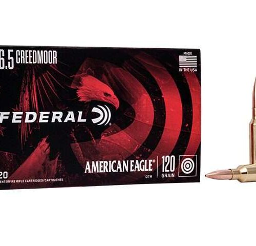 FEDERAL 6.5 CREEDMOOR 120GR OPEN TIP AMERICAN EAGLE (20 PACK)