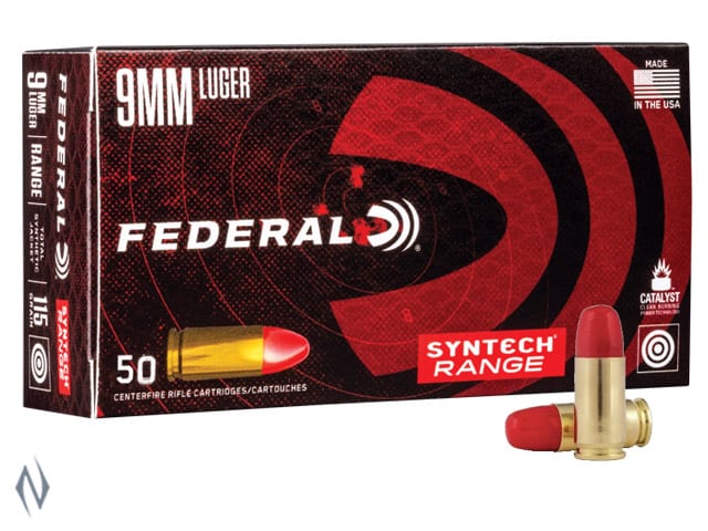 FEDERAL 9MM LUGER 124GR TSJ SYNTHETIC JACKET AMERICAN EAGLE (500pcs)
