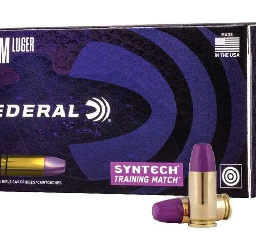 FEDERAL 9MM LUGER 124GR TSJ FN SYNTECH TRAINING MATCH – 50 PACK