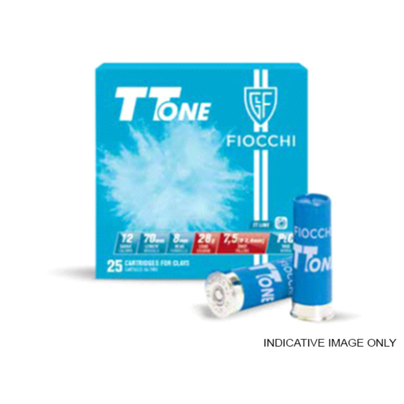 FIOCCHI ITALY TT ONE 12G 28GR 7.5 1325 FPS (25 Pack)