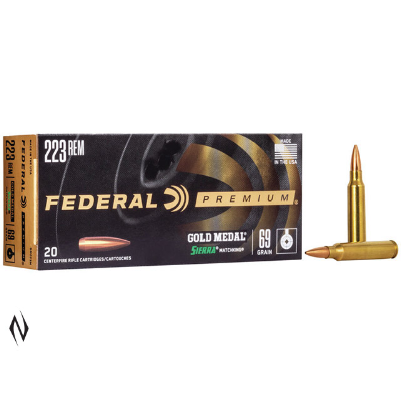 FEDERAL 223 REM 69GR MATCHKING GOLD MEDAL 20 PK