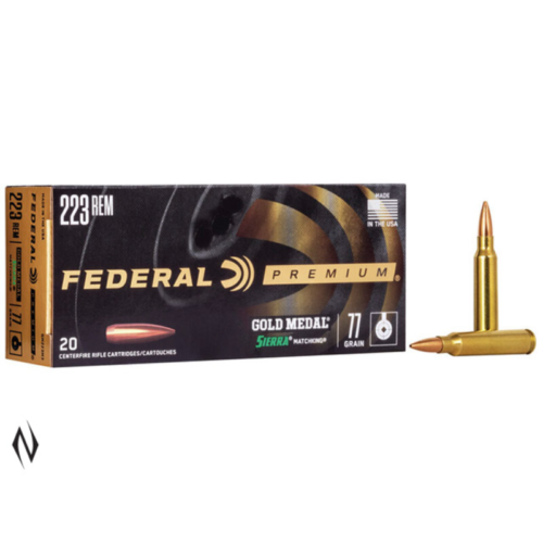 FEDERAL 223 REM 77GR MATCHKING GOLD MEDAL 20 PK
