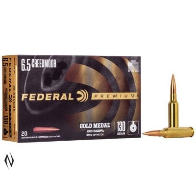 FEDERAL 6.5 CREEDMOOR 130GR BERGER VLD GOLD MEDAL 20 PACK