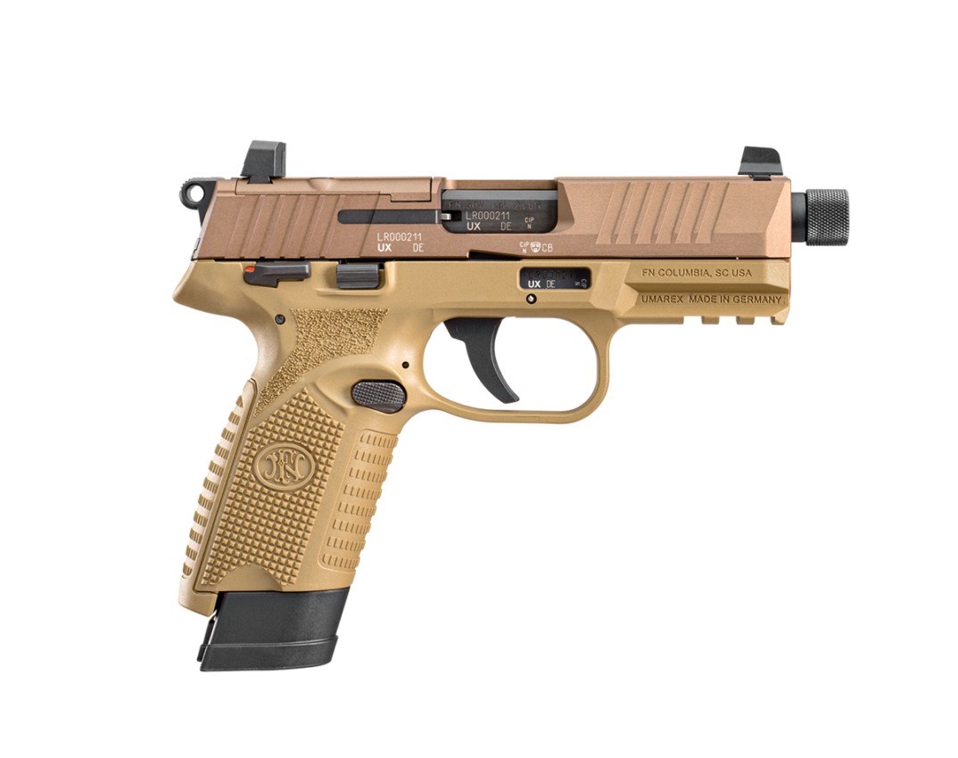 FNH 502 TACTICAL 22LR 10 SHOT FDE