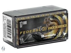 FEDERAL 17HMR 17GR VMAX 2550FPS (500 rounds)