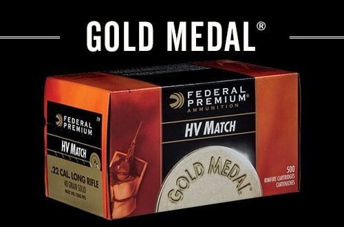 FEDERAL 22LR 40GR SOLID SV GOLD MEDAL 1080FPS 50PK
