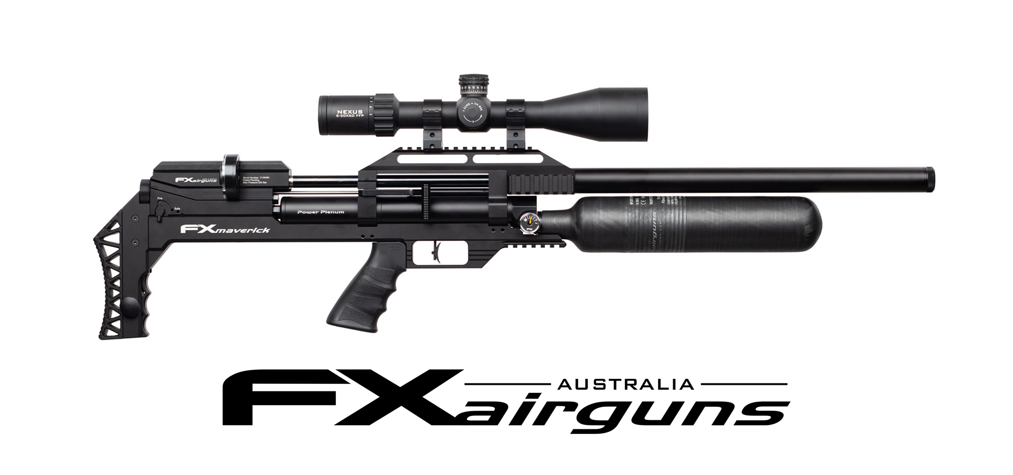 FX Maverick 30 CAL Sniper 700mm, Carbon Fiber Bottle