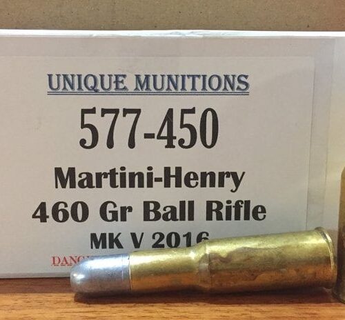 577-450 (5 ROUNDS) 460gr UNIQUE MUNITIONS