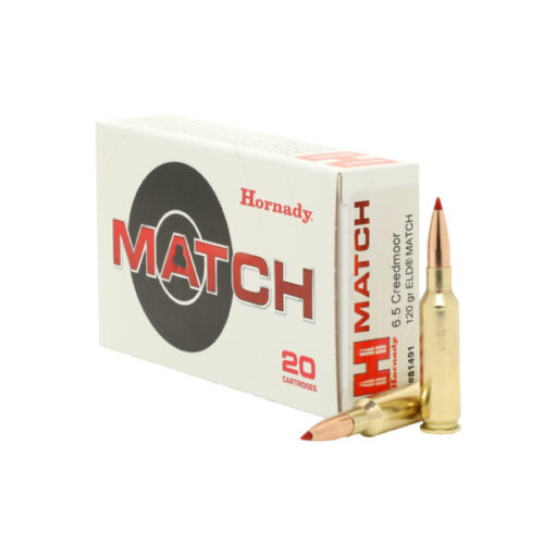 HORNADY 6.5 CREEDMOOR 120 GR ELD MATCH (100 ROUNDS)