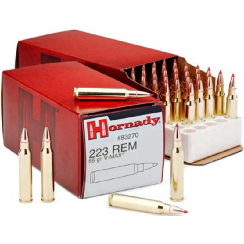 HORNADY AMMO 223 REM 55 GR V-MAX (50 PACK)