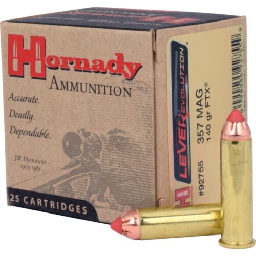 HORNADY 357 MAG 140GR FTX LEVEREVOLUTION (25 ROUNDS)