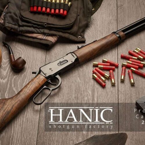 HANIC .410 Lever Action Shotgun 2.5inch chamber, 5 shot, Turkish Walnut