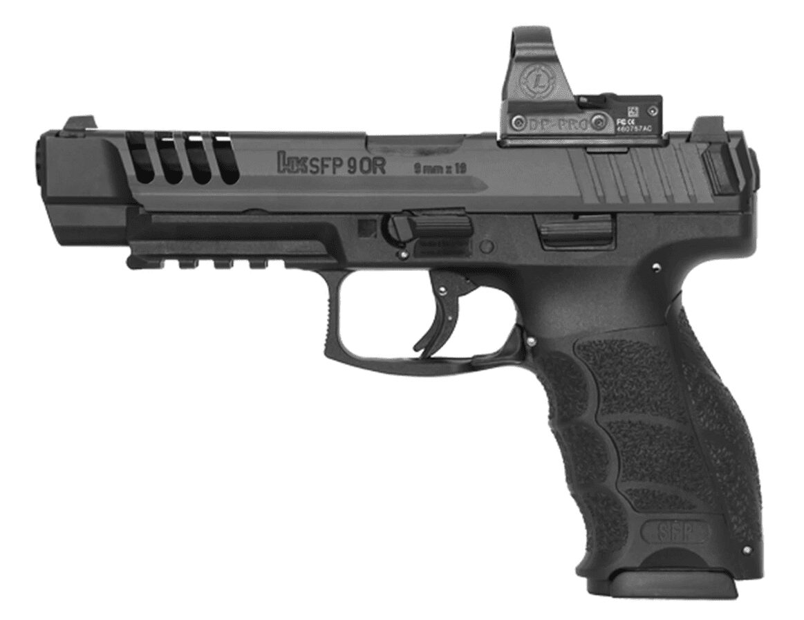 HK SFP9L-OR (OPTIC READY) 9MM BLACK PACKAGE INCLUDES 4 MAGAZINES AND HOLSTER (10 SHOT)