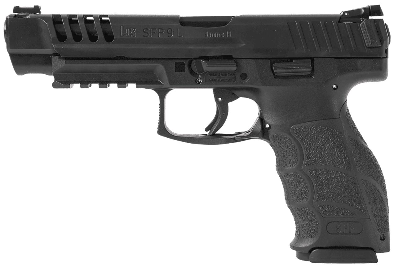 HK SFP9L-SF 9MM BLACK PACKAGE INCLUDES 4 MAGAZINES AND HOLSTER (10 SHOT)