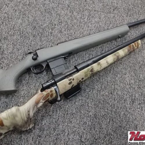 HOWA 1500 MINI ACTION VT 6.5 GRENDEL 5 SHOT DETACHABLE MAG VARMINT 20  BARREL ALLOY PILLAR BEDDED BLUED FINISH GREEN HOGUE STOCK