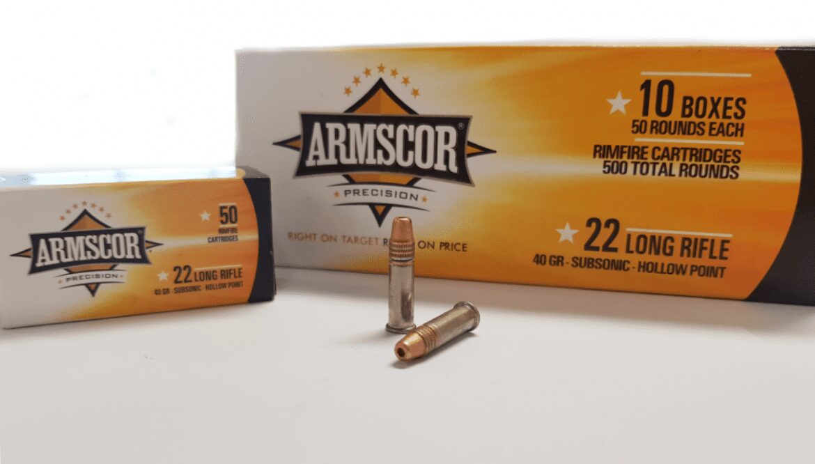 ARMSCOR .22lr 40gr ZX SUBSONIC HOLLOW POINT (50 PACK)