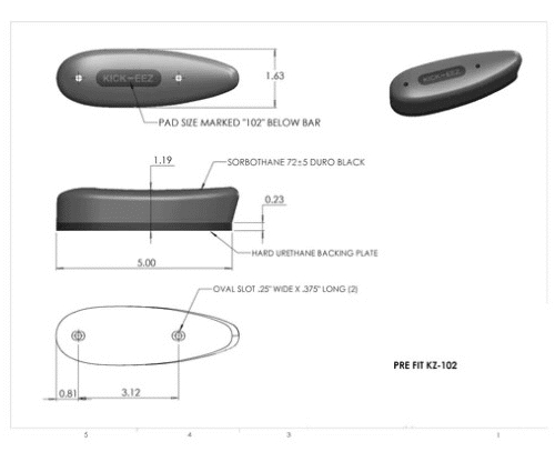 KICK-EEZ Pre-Fit Recoil Pad