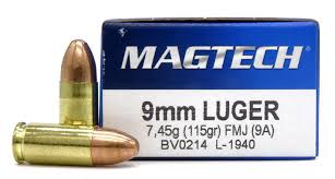 MAGTECH 9MM LUGER 115GR FMJ (50 PACK)