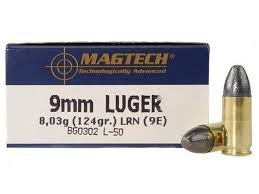MAGTECH 9MM LUGER 124GR LRN (50 PACK)