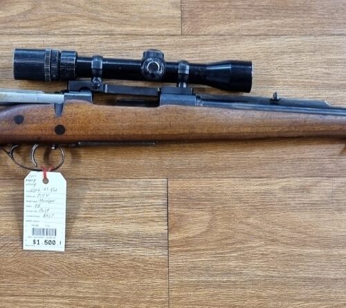 USED CONSIGNMENT MAUSER 98 8X57 5 SHOT CUSTOM RIFLE, BUSHNELL ADJUSTABLE RETICLE