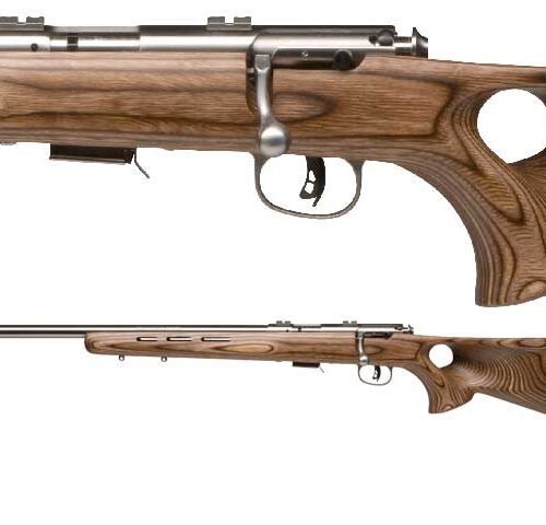 SAVAGE MKII 22LR LEFT HAND BTVS LAM THUMBHOLE VARMINT S/S