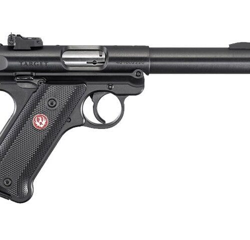 RUGER MKIV 22LR TARGET BLUED 140MM