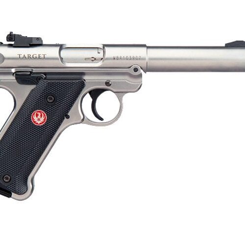 RUGER MKIV 22LR TARGET THREADED STAINLESS 140MM