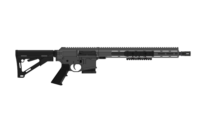 WEDGETAIL MPR MINI 300 AAC PUMP ACTION RIFLE – BLACK