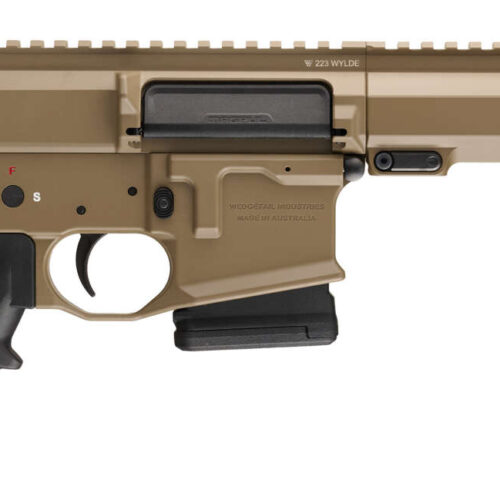 WEDGETAIL MPR MICRO 223 PUMP ACTION RIFLE WITH 1 X 10 ROUND MAGAZINE AND 13 INCH BARREL – FLAT DARK EARTH