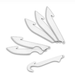 OUTDOOR EDGE Razorsafe Combo Replacement Blades (3 Drop-point/2 Boning/1 Gutting)