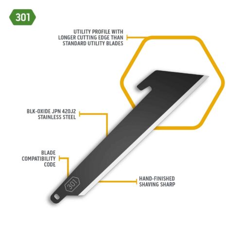OUTDOOR EDGE Razor VX 3.0″ Utility Blade Pack Black (6)
