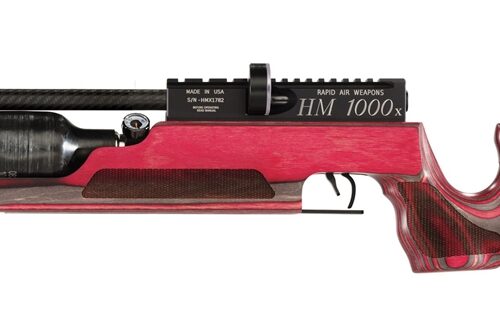 RAW HM1000X LRT .22 cal with Red Laminate Right Hand Action Air Rifle