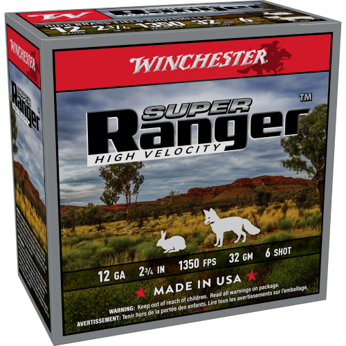 Winchester Super Ranger 12G NUMBER 6 SHOT 2-3/4inch 32gm (250 ROUNDS)