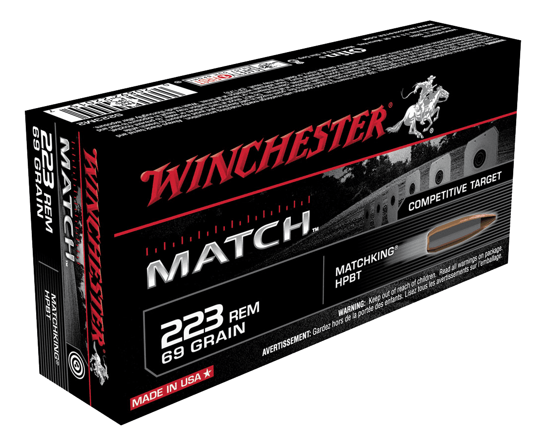 WINCHESTER SUPREME 223REM 69GR BTHP MATCH (20 PACK)