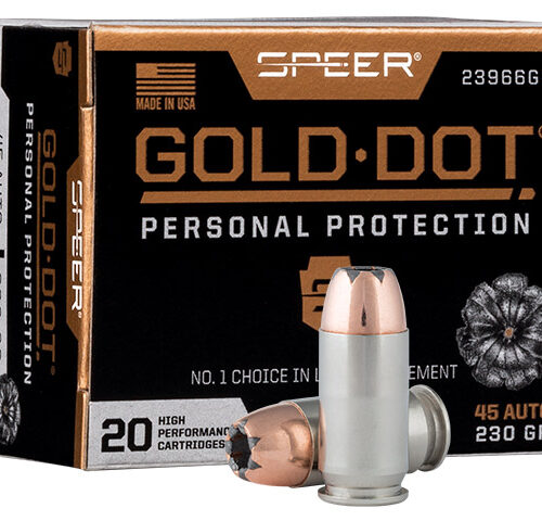 SPEER AMMO 45 ACP 230GR HP GOLD DOT 20 ROUNDS