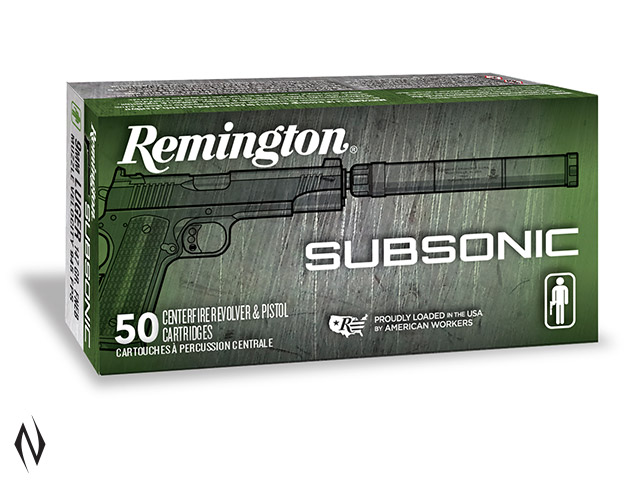 REMINGTON 9MM LUGER 147GR FNEB SUBSONIC 50PK